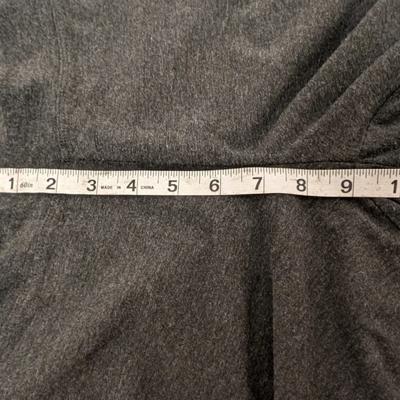 Eileen Fisher Wide Leg Pants Pull On Viscose Heathered Grey Stretch Jersey Sz PS - Picture 8 of 9